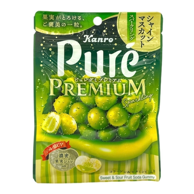 甘露Kanro Pure 頂級款果汁軟糖 麝香葡萄 54g