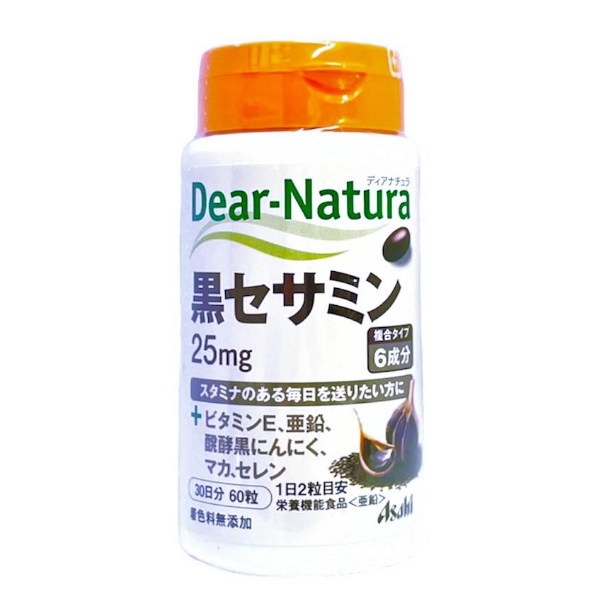 朝日ASAHI　Dear-Natura 黑芝麻素 60粒