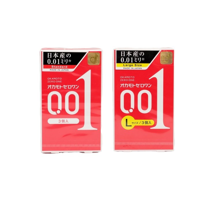 岡本OKAMOTO ZERO ONE 0.01 保險套 3入