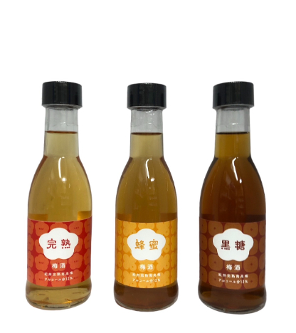 【獨家專賣】紀州完熟南高梅3種梅酒組 各180ml